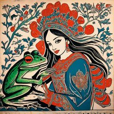 Схема вышивки «Царевна лягушка»