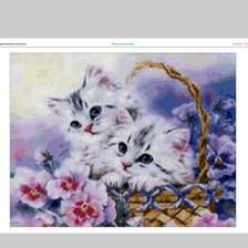 Схема вышивки «Котики»