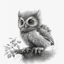 Схема вышивки «Совёнок»