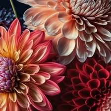 Схема вышивки «Георгины»