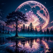 Схема вышивки «Пейзаж»