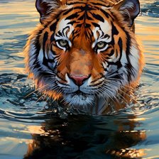 Схема вышивки «Тигр»