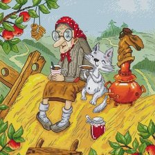 Схема вышивки «Хорошо сидим»