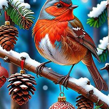 Схема вышивки «Ожидание праздника»