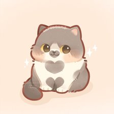 Схема вышивки «Котик»