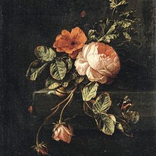 Схема вышивки «Натюрморт с цветами»