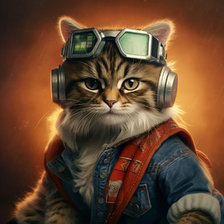 Схема вышивки «Кот»