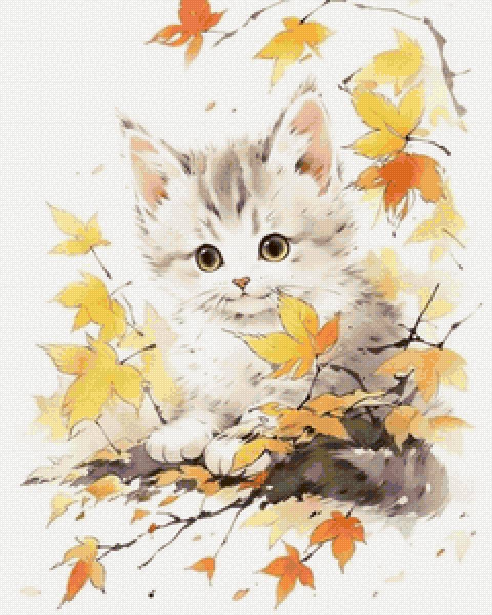 котенок - рисунок - предпросмотр