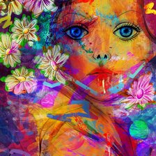 Схема вышивки «Девочка»