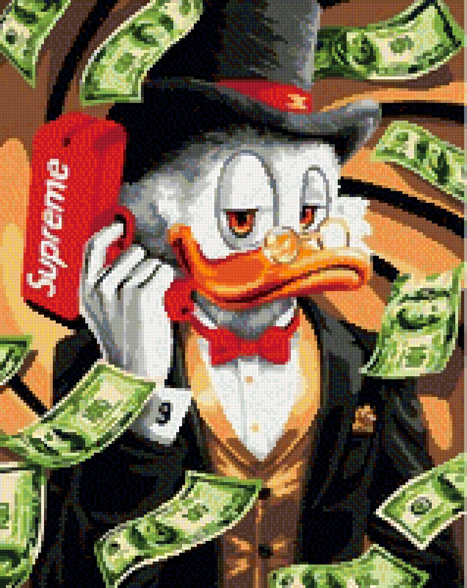 Друг скрудж - скрудж, утка, арт - предпросмотр