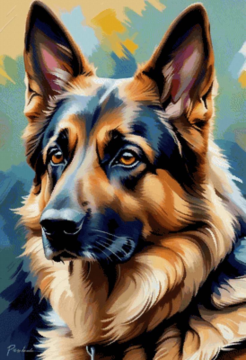 Немецкая овчарка - животные, собаки, собака, немецкая овчарка - предпросмотр