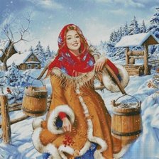 Схема вышивки «За водой»