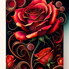 Схема вышивки «Розы»