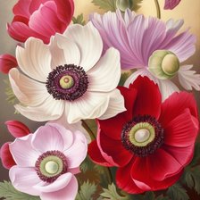 Схема вышивки «цветы»