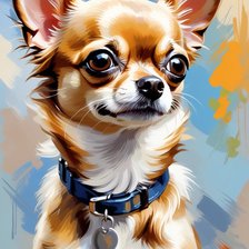 Схема вышивки «Чихуахуа»