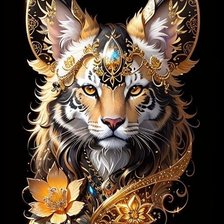 Схема вышивки «Нереальная кошка»