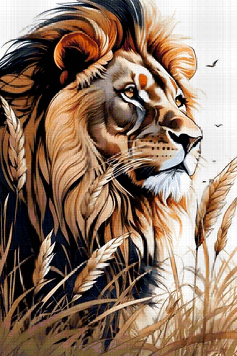 лев - арт - предпросмотр