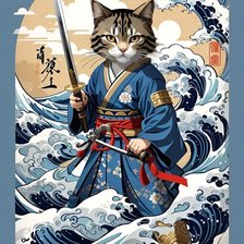 Схема вышивки «кот»