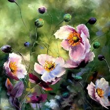 Оригинал схемы вышивки «Цветы» (№2742474)