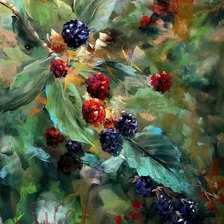 Схема вышивки «Ежевика»