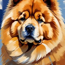 Схема вышивки «Чау-чау»