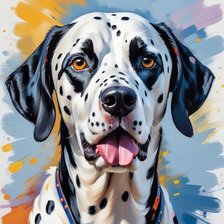 Схема вышивки «Далматин»