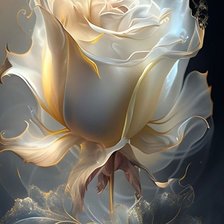 Схема вышивки «Дымчатая роза»