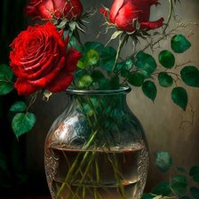 Схема вышивки «Розы»