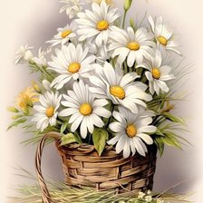 Схема вышивки «Ромашки»