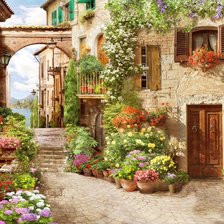 Схема вышивки «CALLE AL MAR DMC»