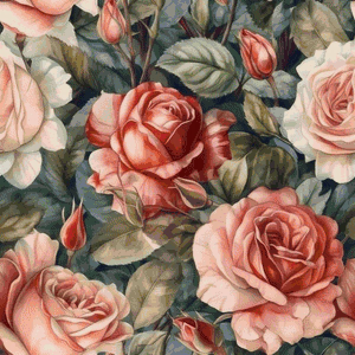 Подушка "Розы" - розы, цветы, подушка - предпросмотр