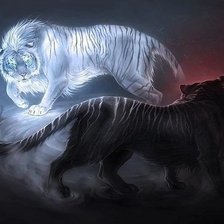 Схема вышивки «Тигры»