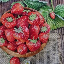 Схема вышивки «Клубника»