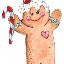 Схема вышивки «День рожденья печенька»