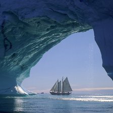 Схема вышивки «море»