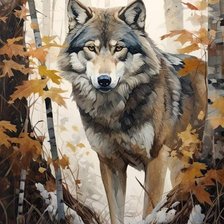 Схема вышивки «Хозяин леса»