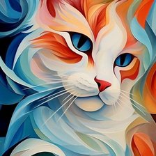 Схема вышивки «кот»