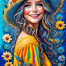 Схема вышивки «девочка»