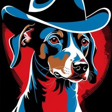 Схема вышивки «Мистер доберман»