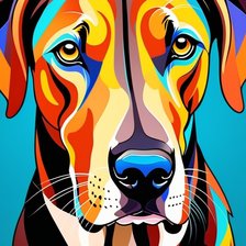 Схема вышивки «Немецкий дог»