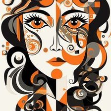 Схема вышивки «девушка»