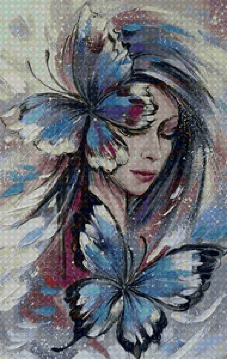 девушка - рисунок - предпросмотр