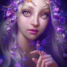 Схема вышивки «Фея цветов»