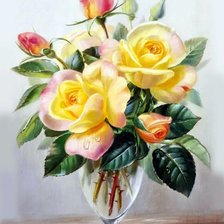 Схема вышивки «Розы»