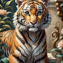 Схема вышивки «Тигренок»