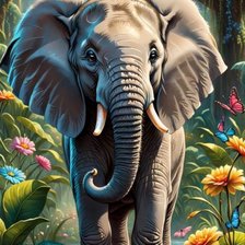 Схема вышивки «Слон»