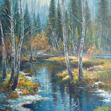 Схема вышивки «Апрель»