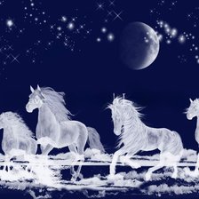 Схема вышивки «Caballos»