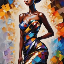 Схема вышивки «негритянка»