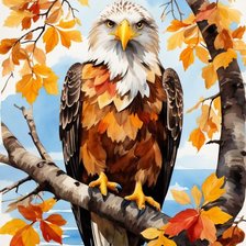 Схема вышивки «орел»